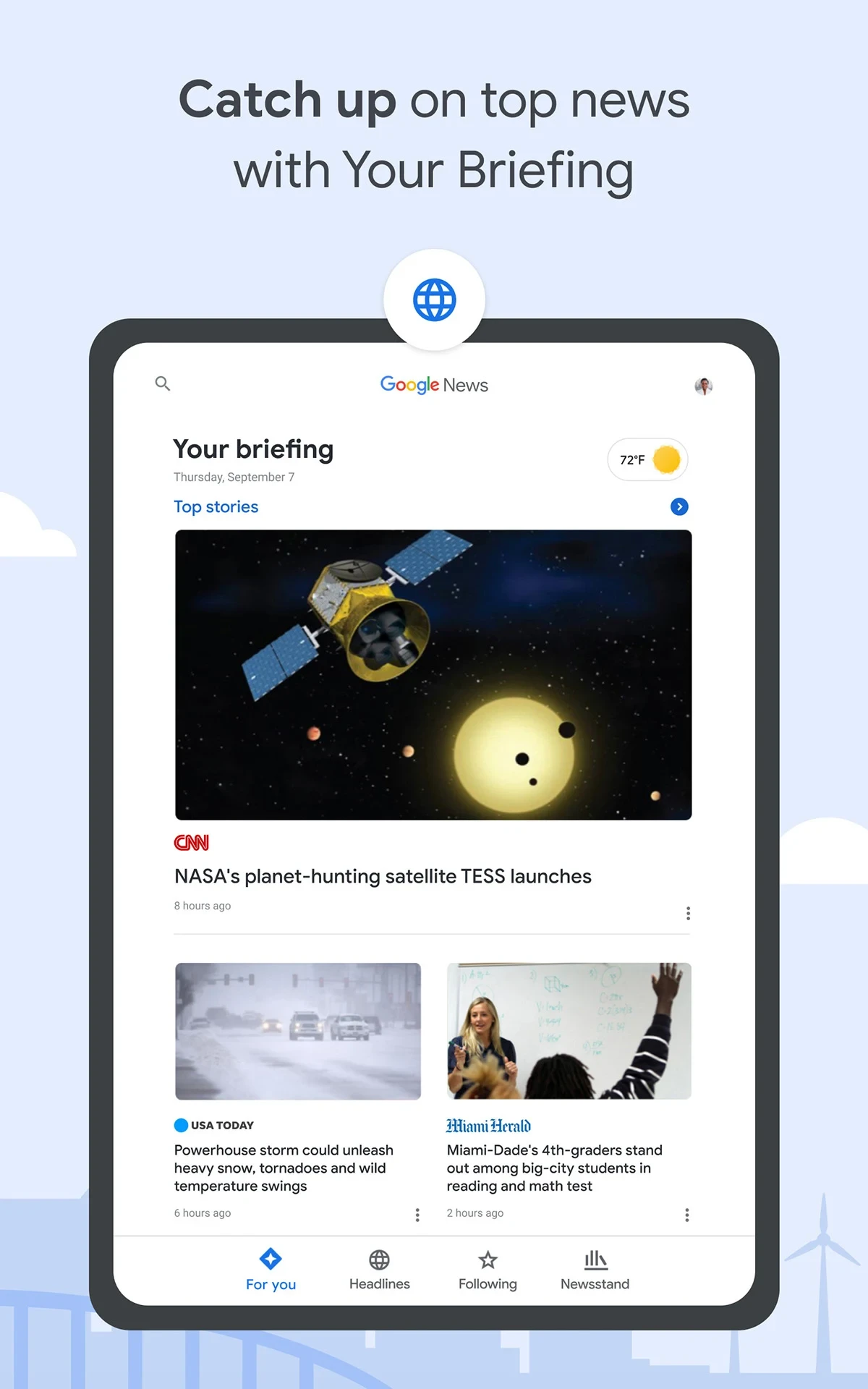 Google News - Daily Headlines app store screenshot 8 — News And Magazines (Android)