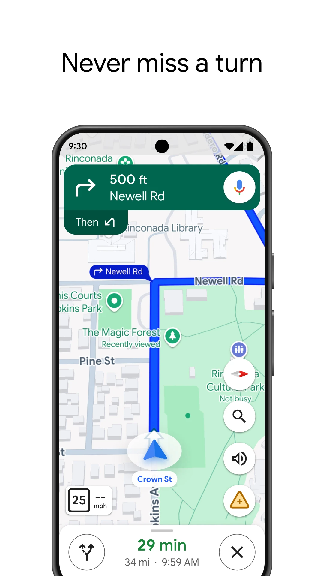 Google Maps app store screenshot 1 — Travel And Local (Android)