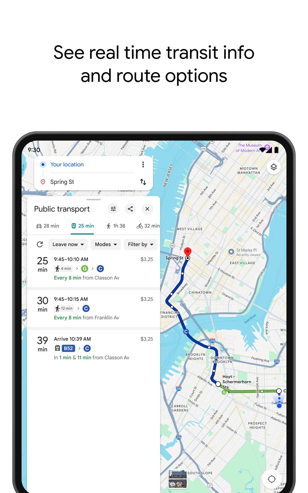 Google Maps app store screenshot 11 — Travel And Local (Android)