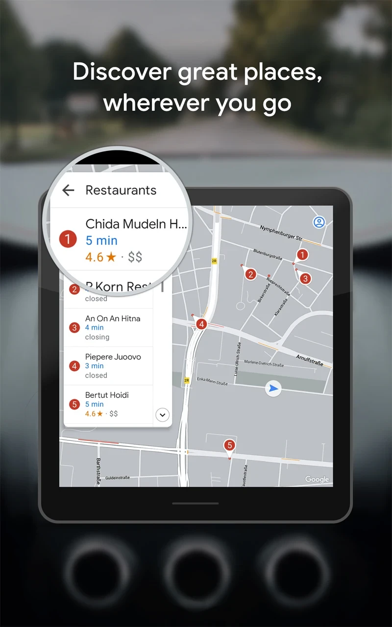 Google Maps app store screenshot 23 — Travel And Local (Android)
