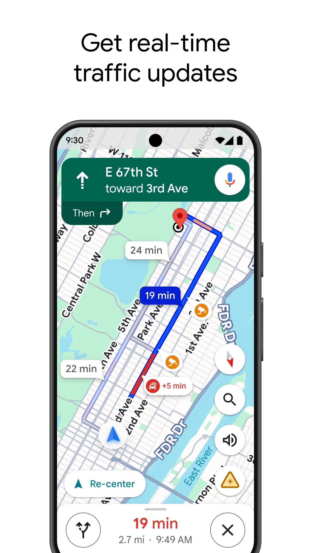 Google Maps app store screenshot 3 — Travel And Local (Android)