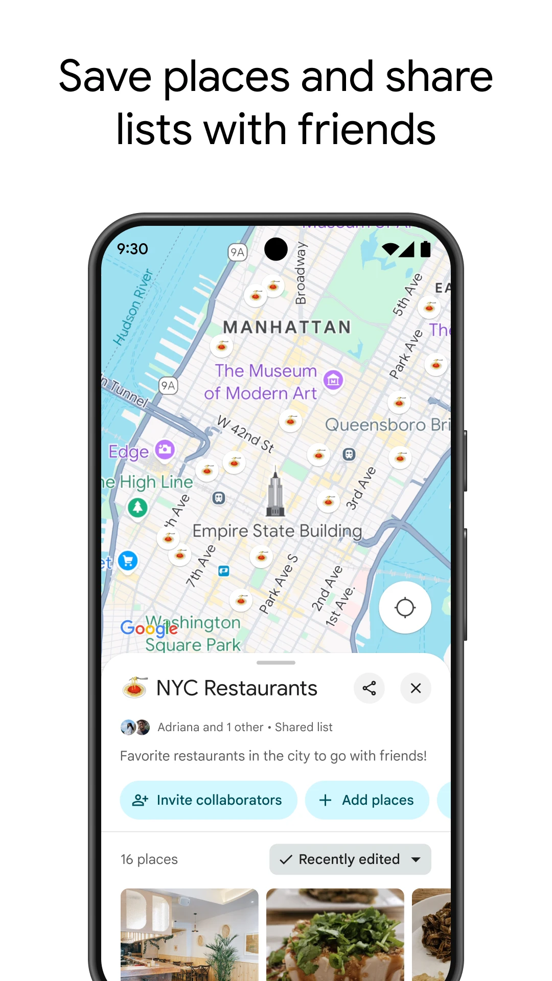 Google Maps app store screenshot 5 — Travel And Local (Android)