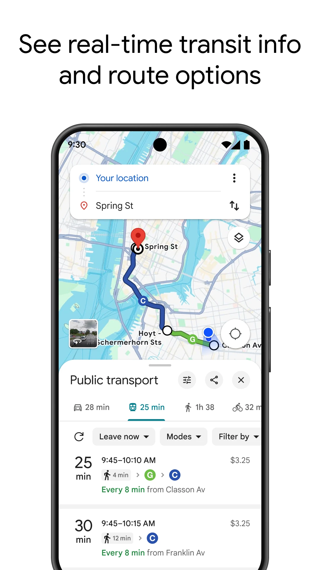Google Maps app store screenshot 8 — Travel And Local (Android)