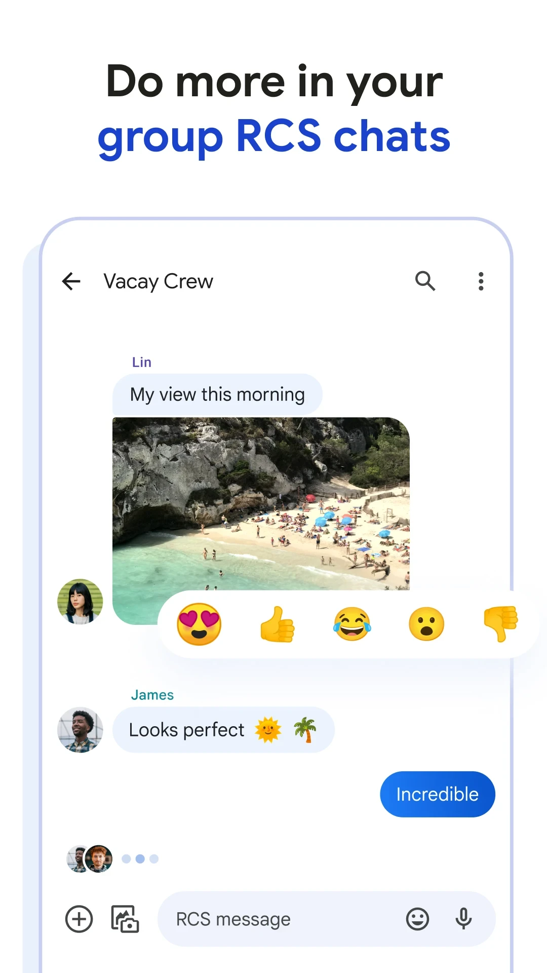 Google Messages app store screenshot 1 — Communication (Android)