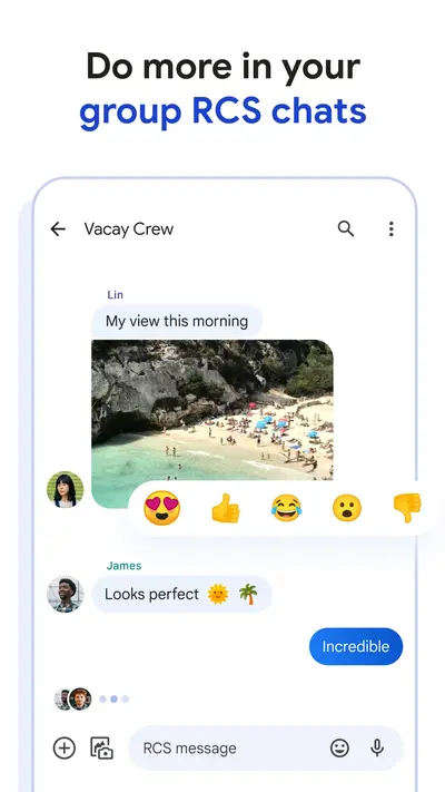 Google Messages app store screenshot 1 — Communication (Android)