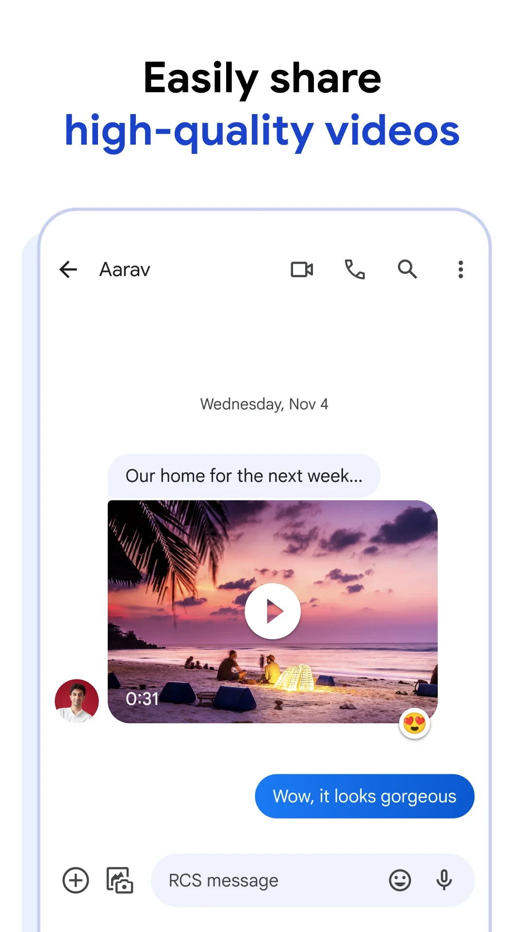Google Messages app store screenshot 4 — Communication (Android)