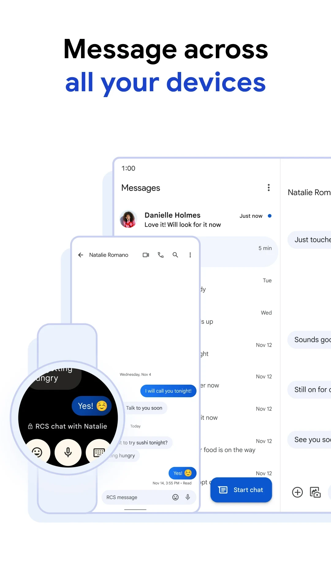 Google Messages app store screenshot 5 — Communication (Android)