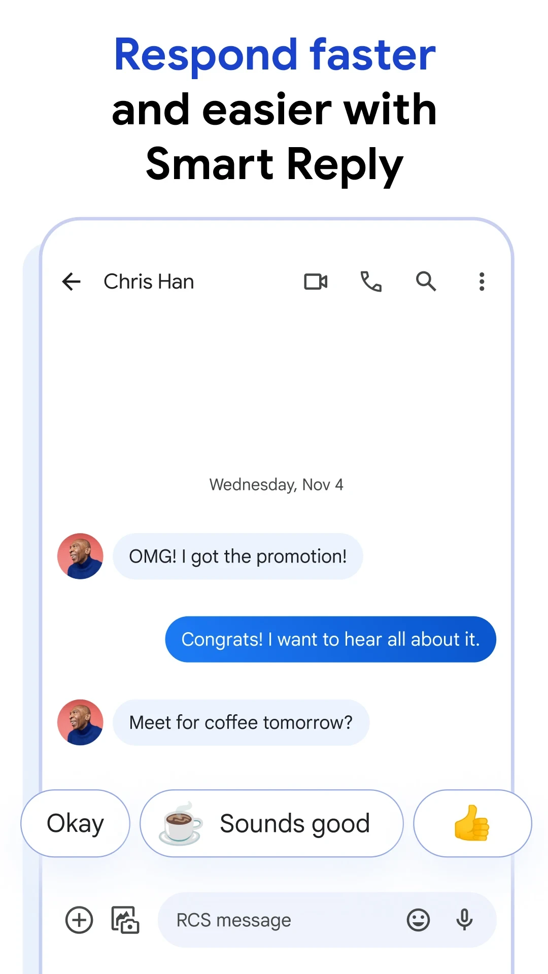 Google Messages app store screenshot 7 — Communication (Android)