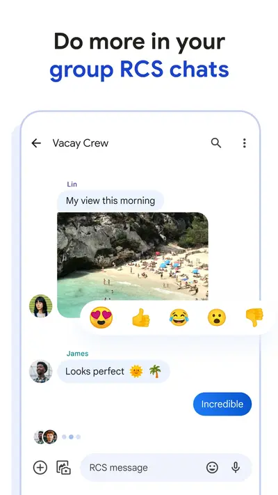 Google Messages app store screenshot 1 — Communication (Android)