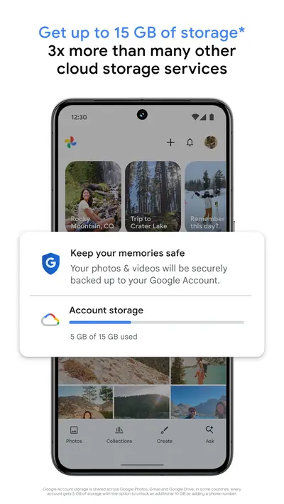 Google Photos app store screenshot 1 — Photography (Android)