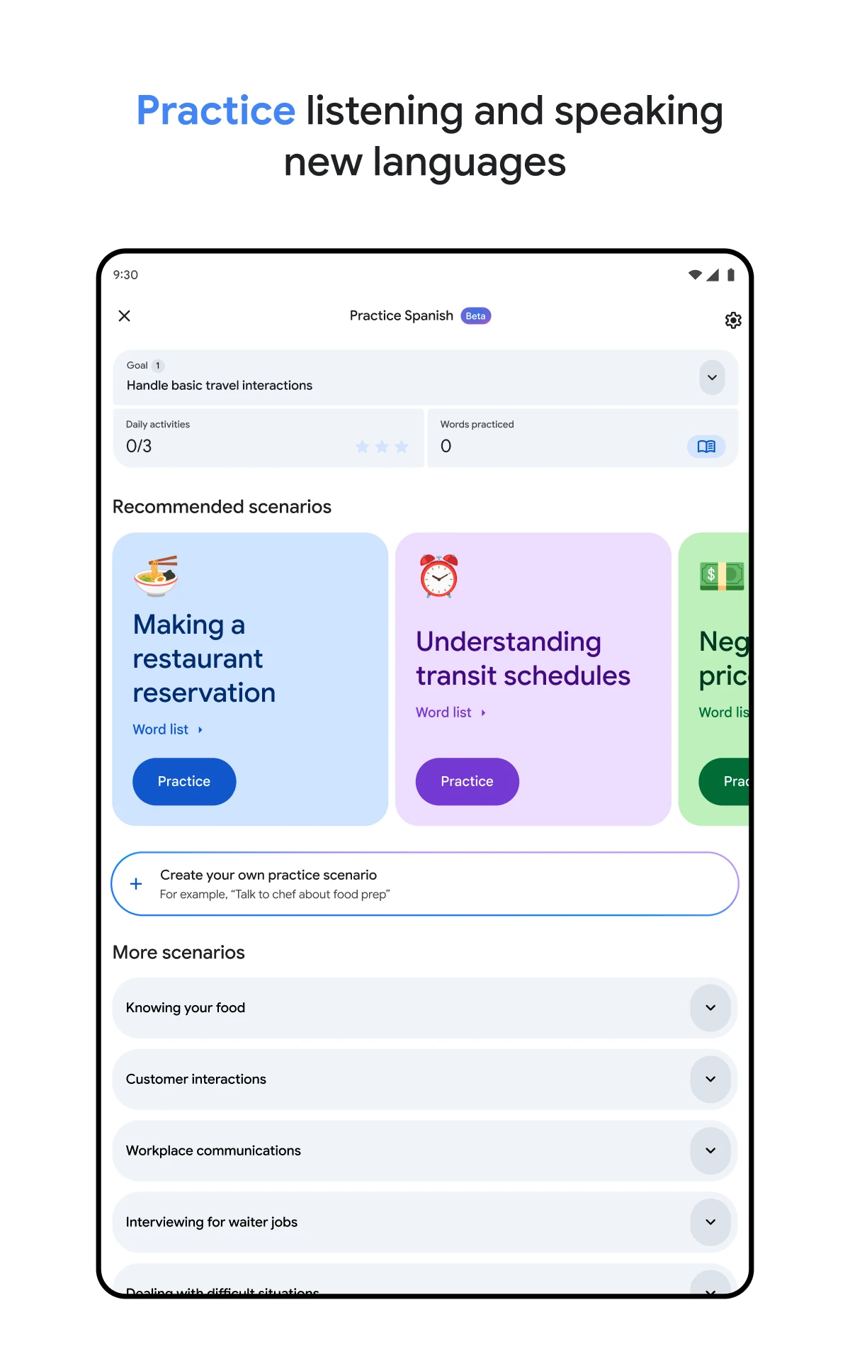 Google Translate app store screenshot 11 — Tools (Android)