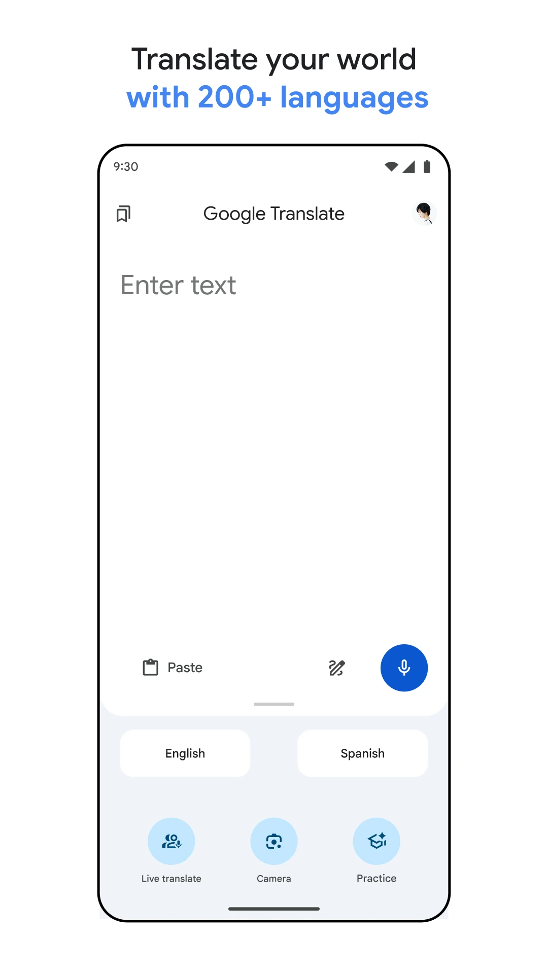 Google Translate app store screenshot 4 — Tools (Android)