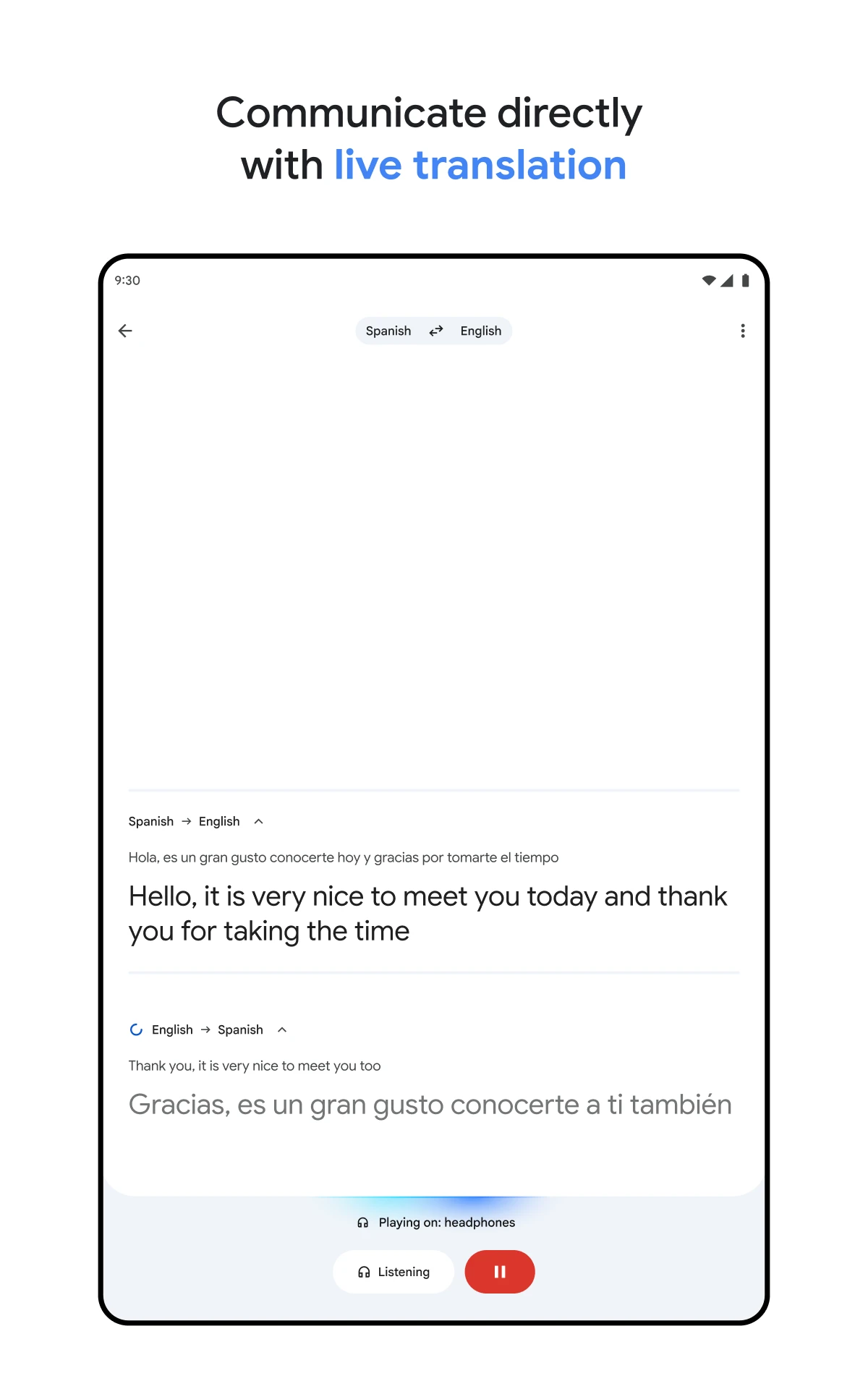 Google Translate app store screenshot 9 — Tools (Android)