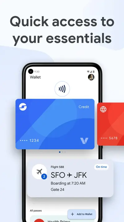 Google Wallet app store screenshot 1 — Finance (Android)