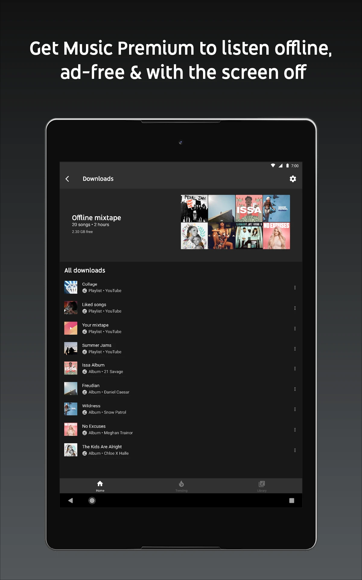 YouTube Music app store screenshot 11 — Music And Audio (Android)