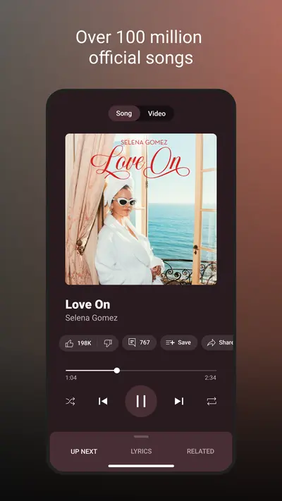 YouTube Music app store screenshot 1 — Music And Audio (Android)