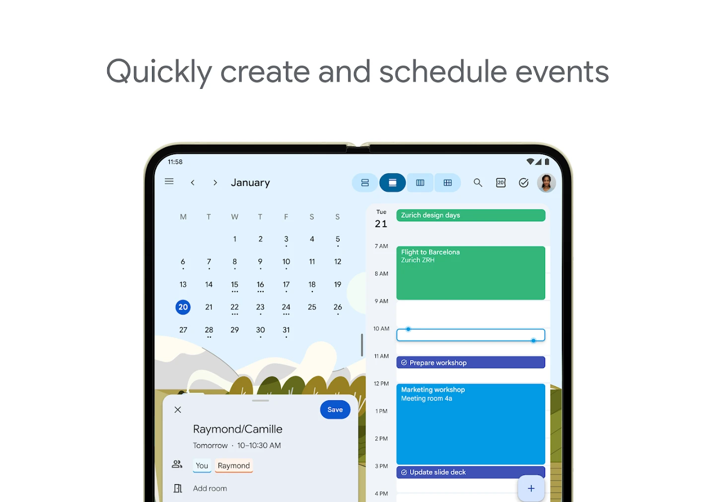 Google Calendar app store screenshot 10 — Productivity (Android)