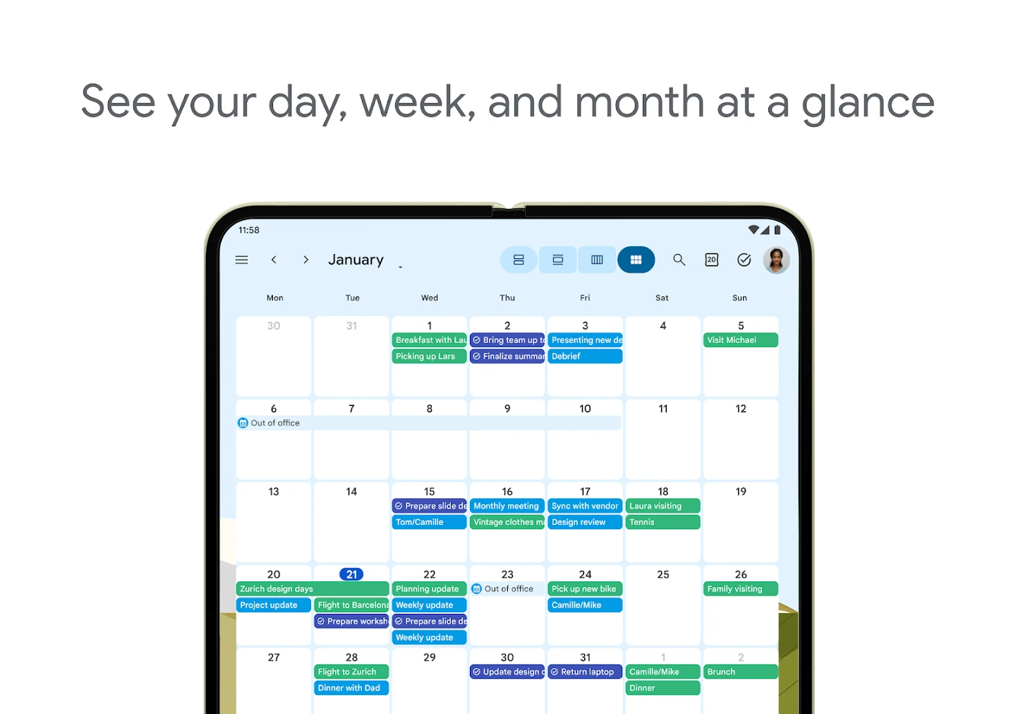 Google Calendar app store screenshot 13 — Productivity (Android)