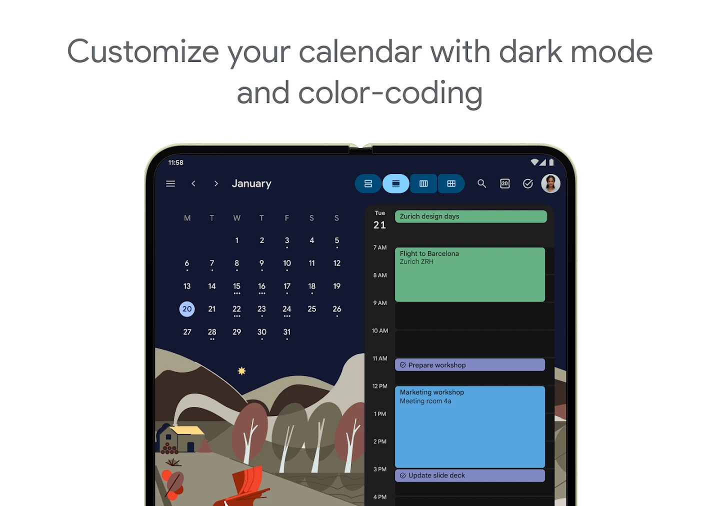Google Calendar app store screenshot 14 — Productivity (Android)