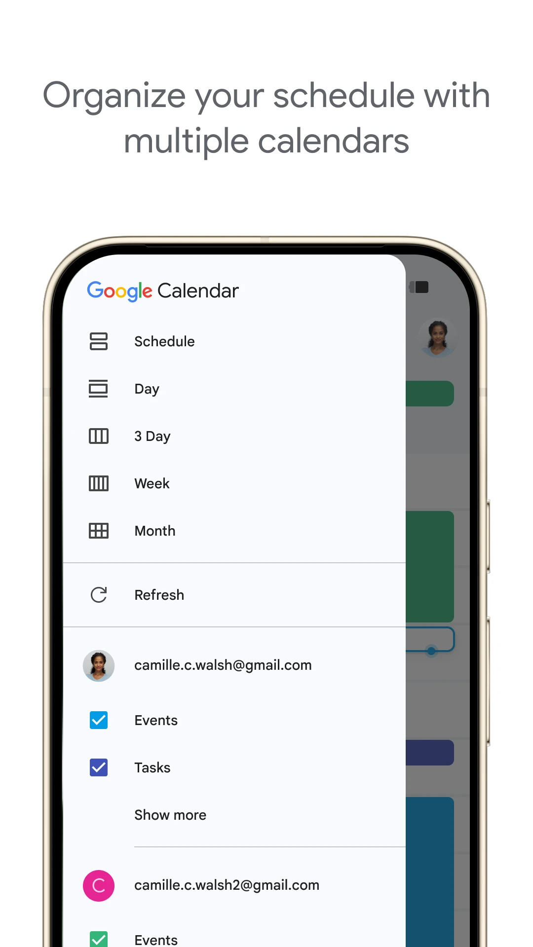 Google Calendar app store screenshot 7 — Productivity (Android)