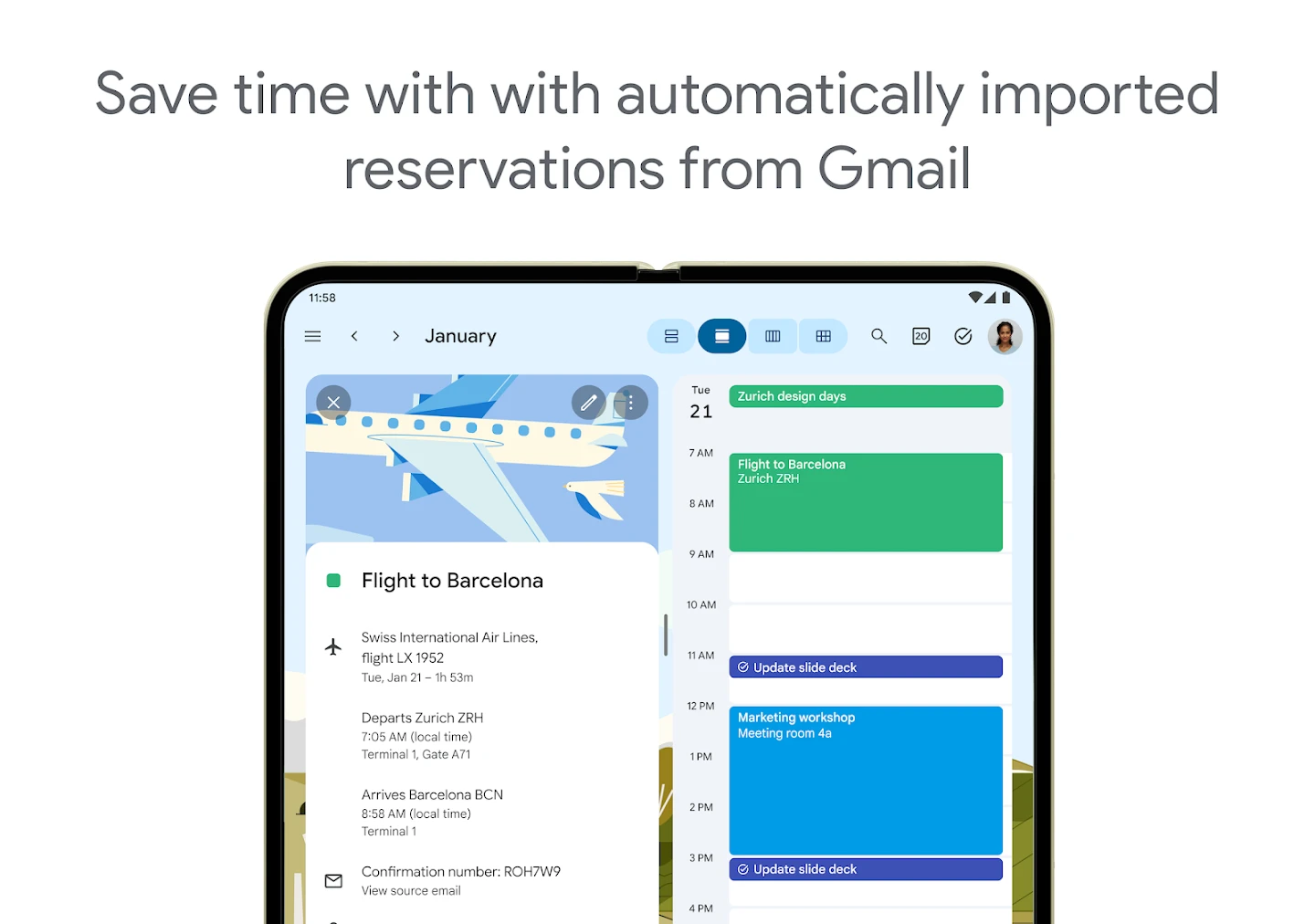Google Calendar app store screenshot 12 — Productivity (Android)