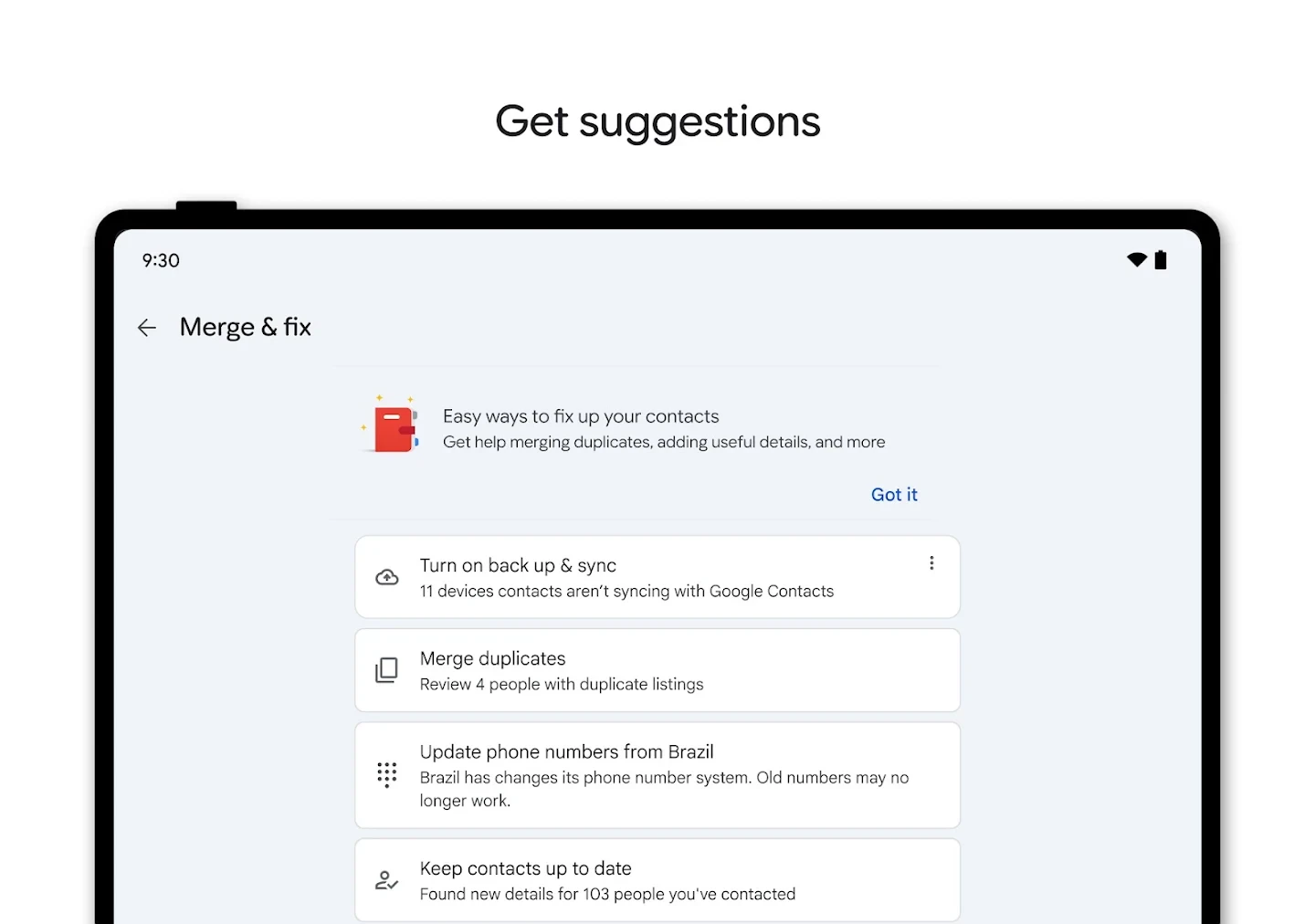 Contacts app store screenshot 10 — Communication (Android)
