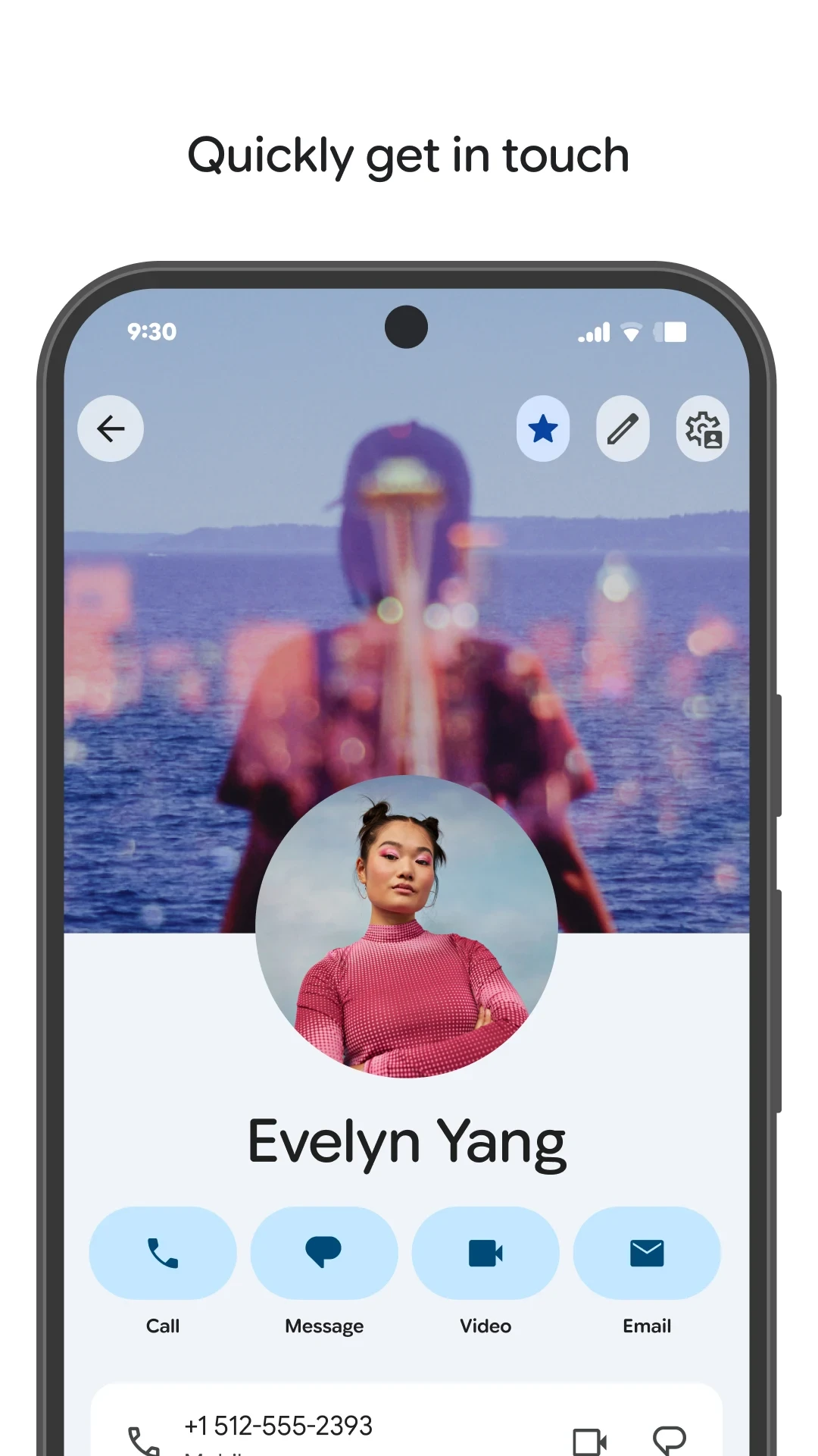 Contacts app store screenshot 4 — Communication (Android)