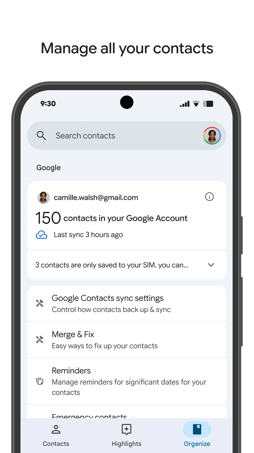 Contacts app store screenshot 6 — Communication (Android)