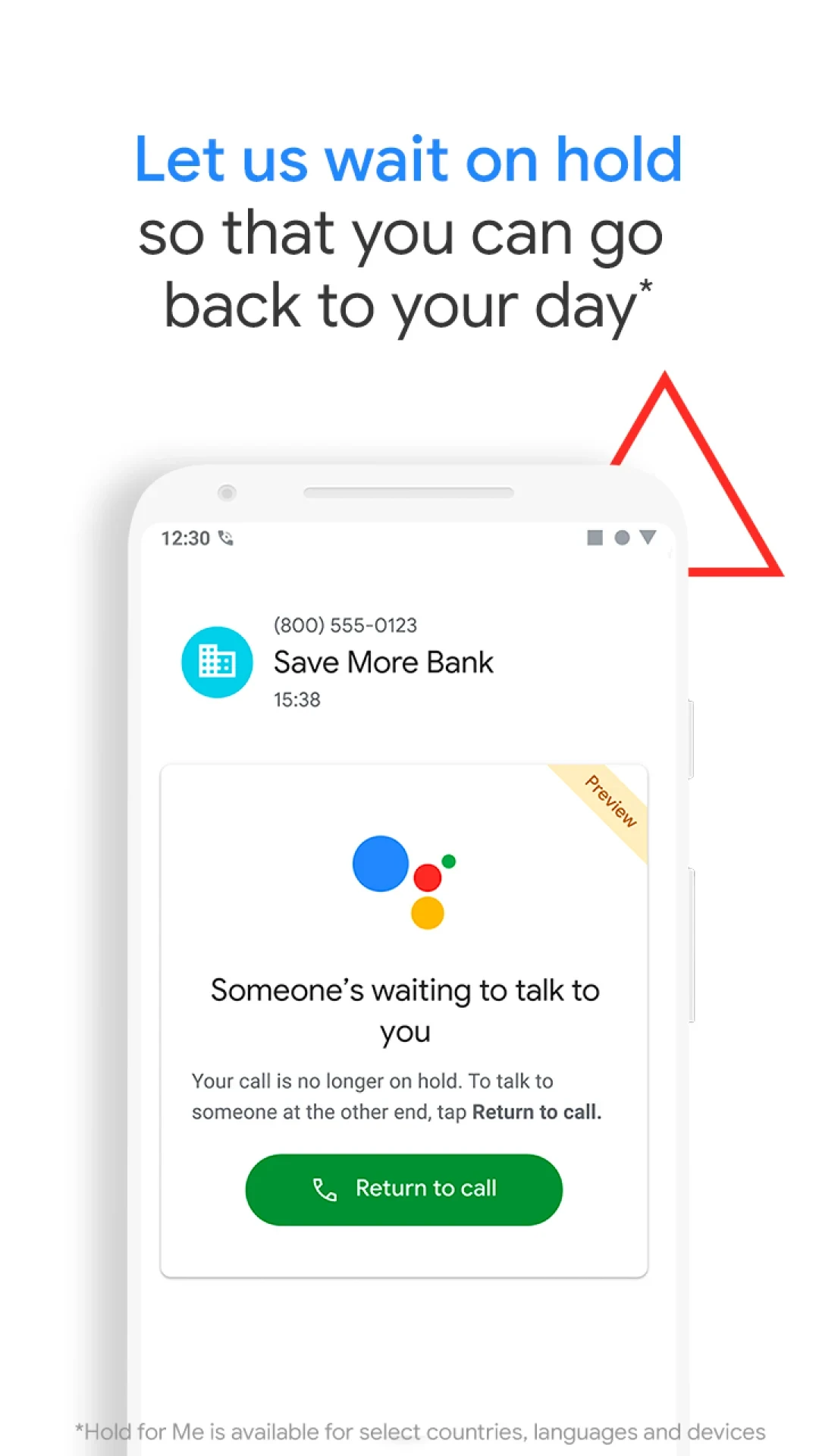 Phone by Google app store screenshot 4 — Tools (Android)