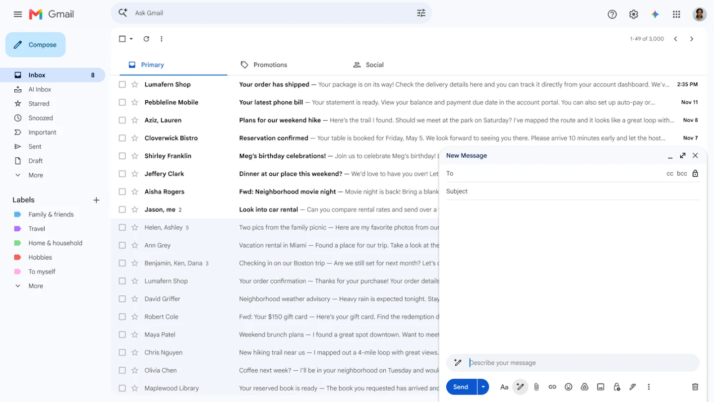 Gmail app store screenshot 26 — Communication (Android)