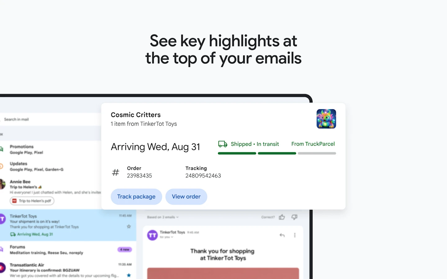 Gmail app store screenshot 10 — Communication (Android)