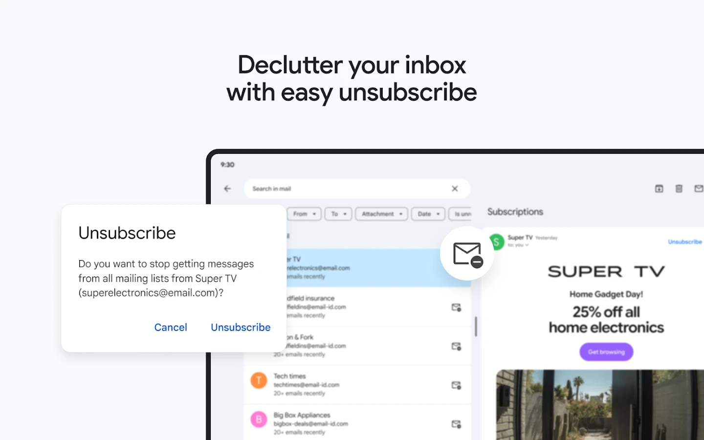 Gmail app store screenshot 11 — Communication (Android)