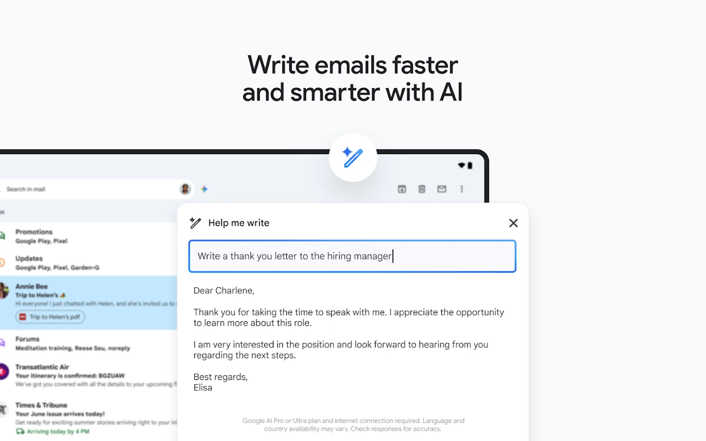 Gmail app store screenshot 13 — Communication (Android)