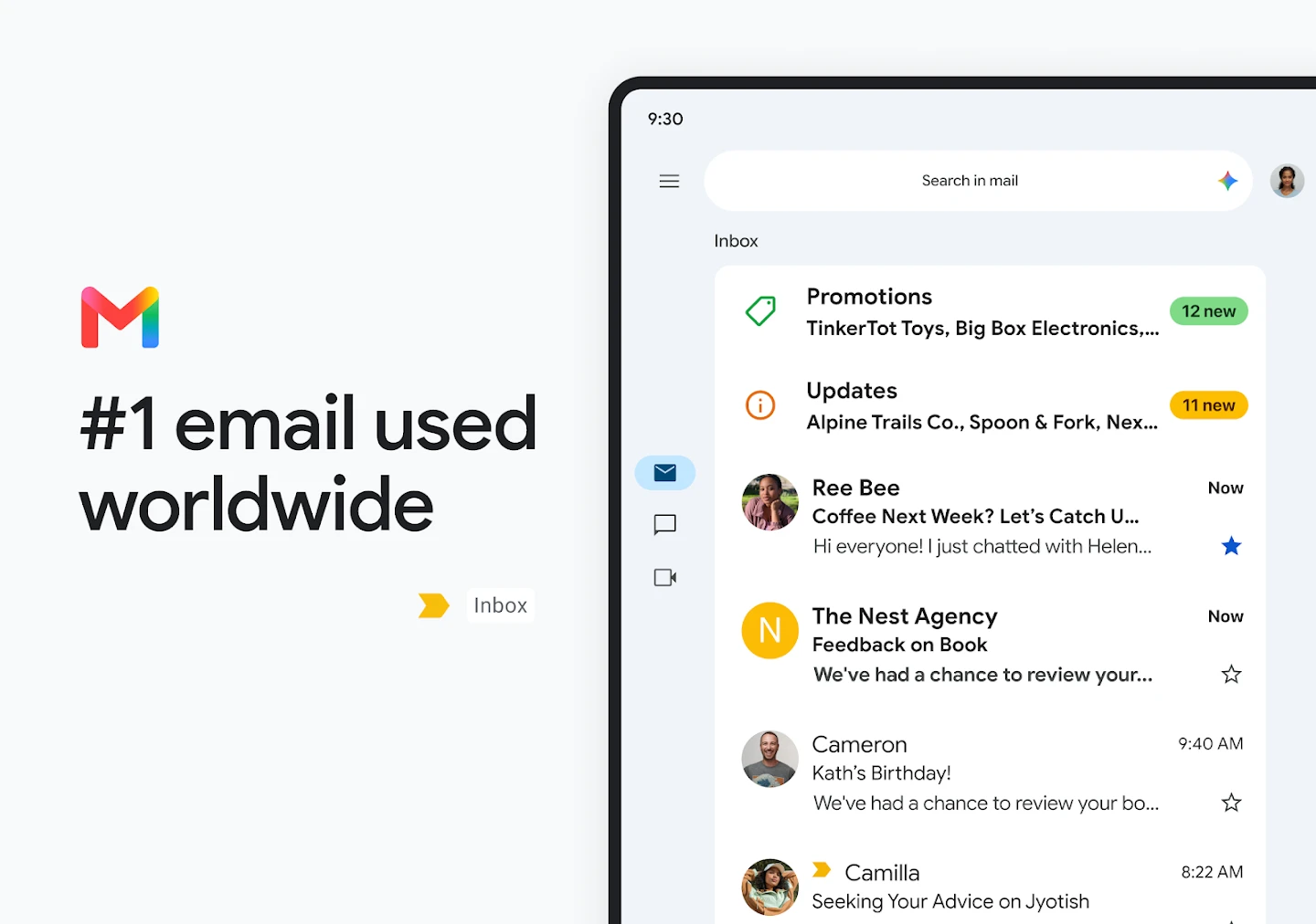 Gmail app store screenshot 17 — Communication (Android)