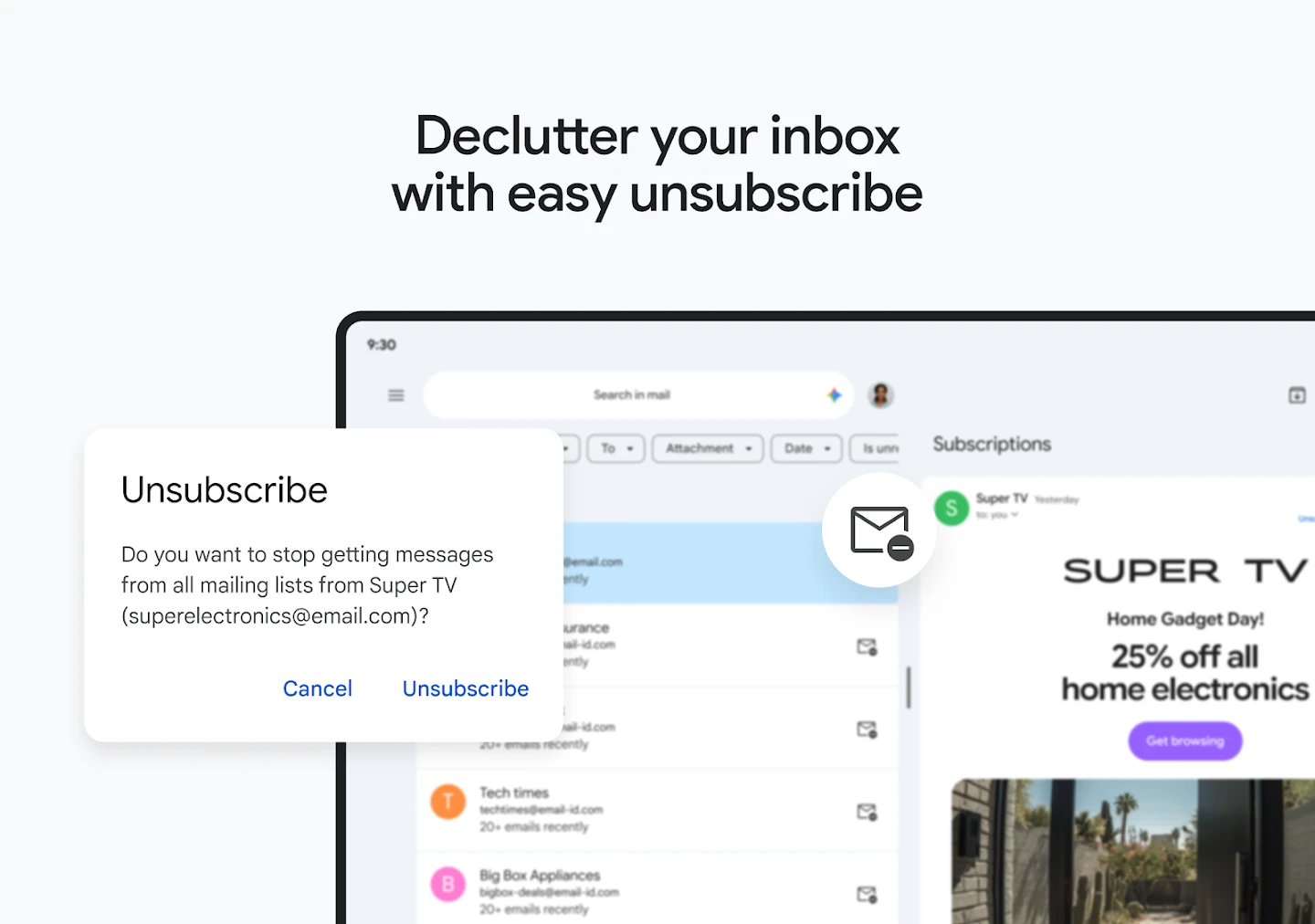 Gmail app store screenshot 19 — Communication (Android)