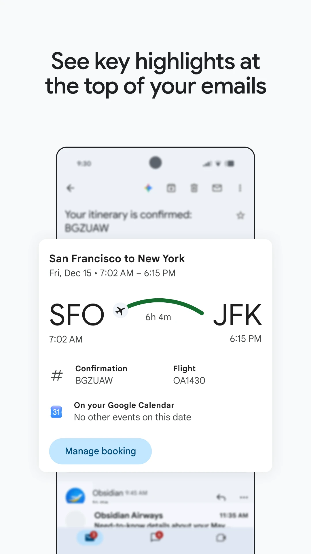 Gmail app store screenshot 2 — Communication (Android)