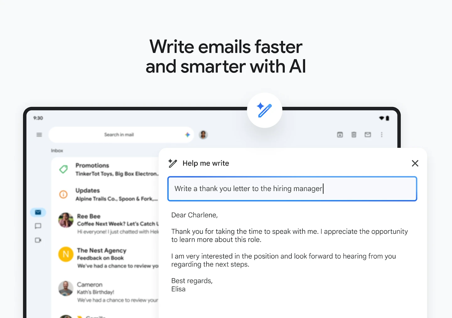 Gmail app store screenshot 21 — Communication (Android)