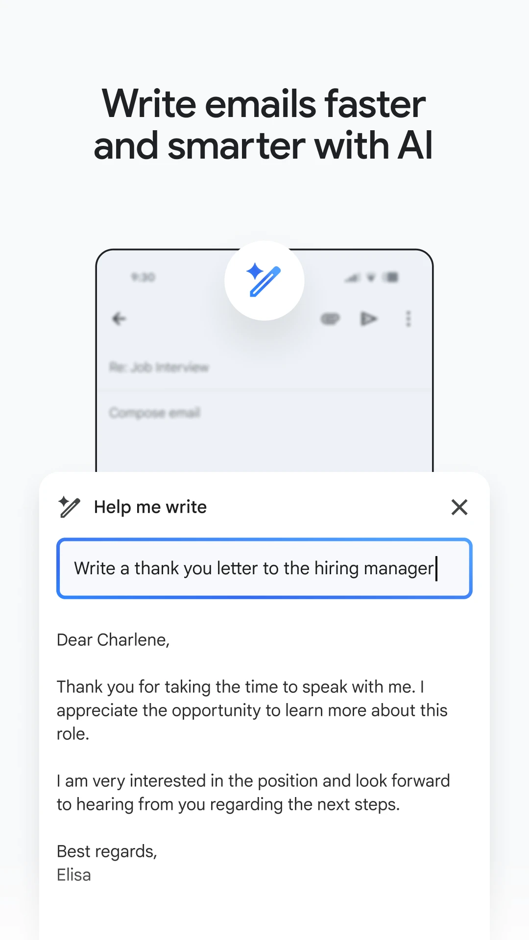 Gmail app store screenshot 5 — Communication (Android)