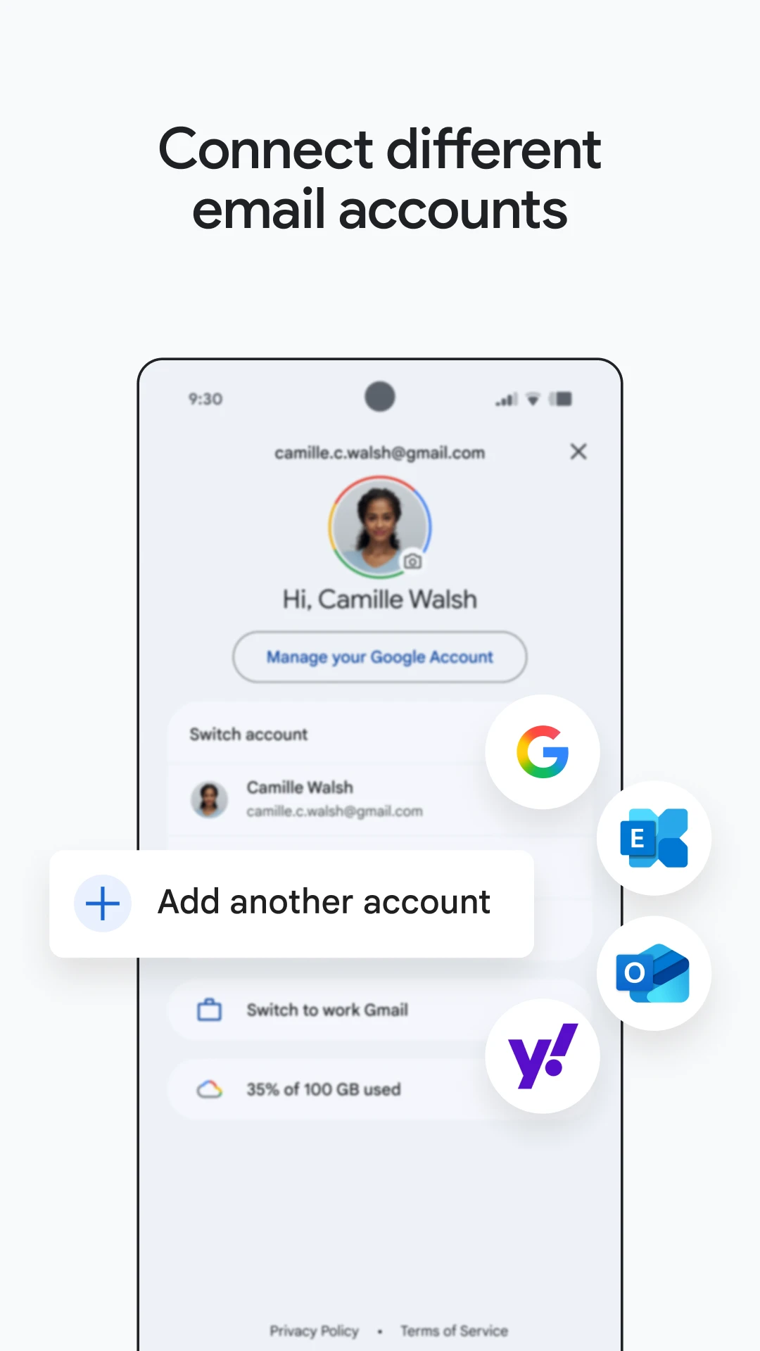 Gmail app store screenshot 6 — Communication (Android)