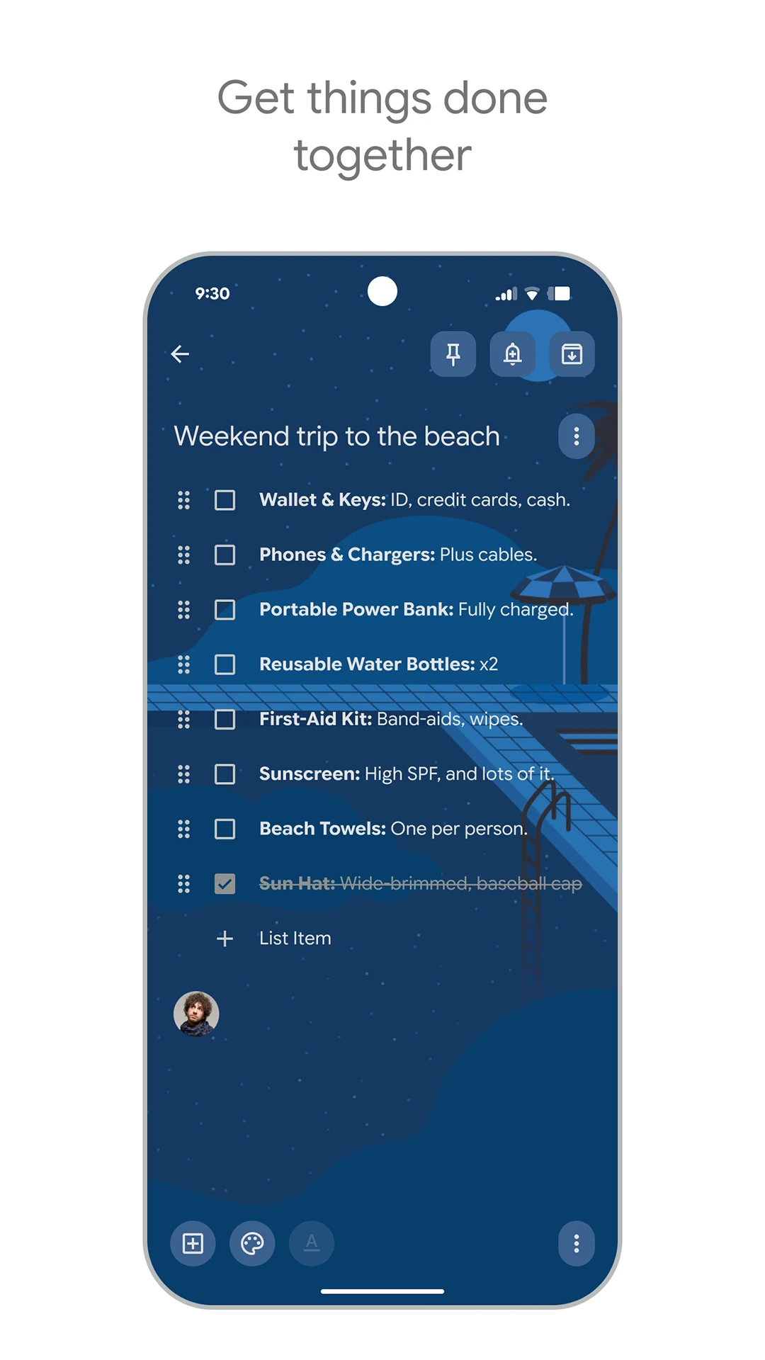 Google Keep - Notes and lists app store screenshot 3 — Productivity (Android)