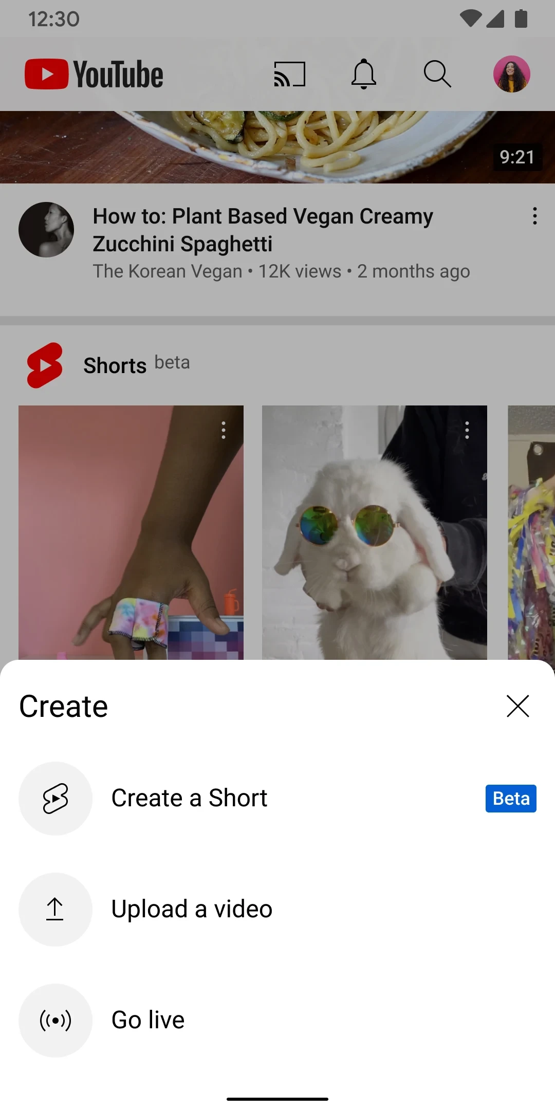 YouTube app store screenshot 1 — Video Players (Android)
