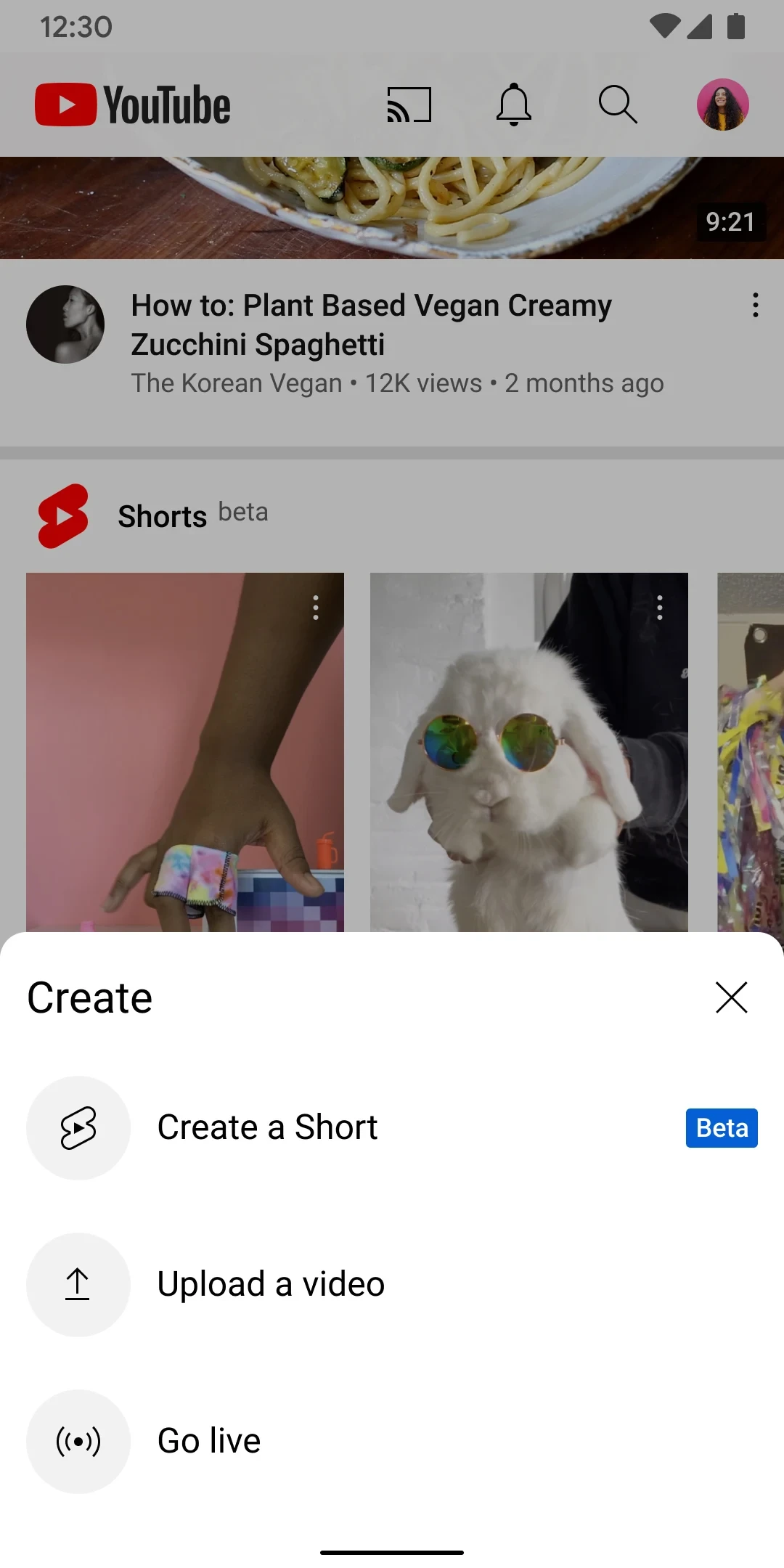 YouTube app store screenshot 1 — Video Players (Android)