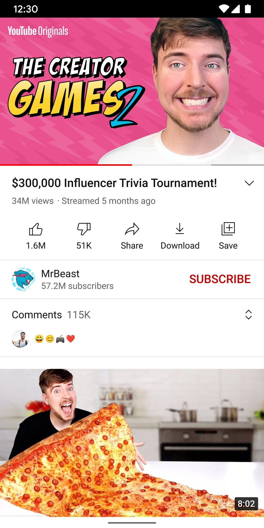 YouTube app store screenshot 3 — Video Players (Android)