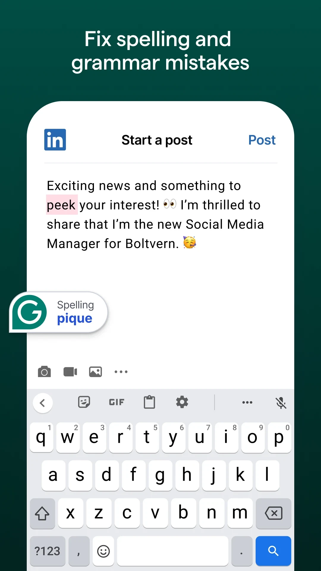 Grammarly-AI Writing Assistant app store screenshot 15 — Productivity (Android)