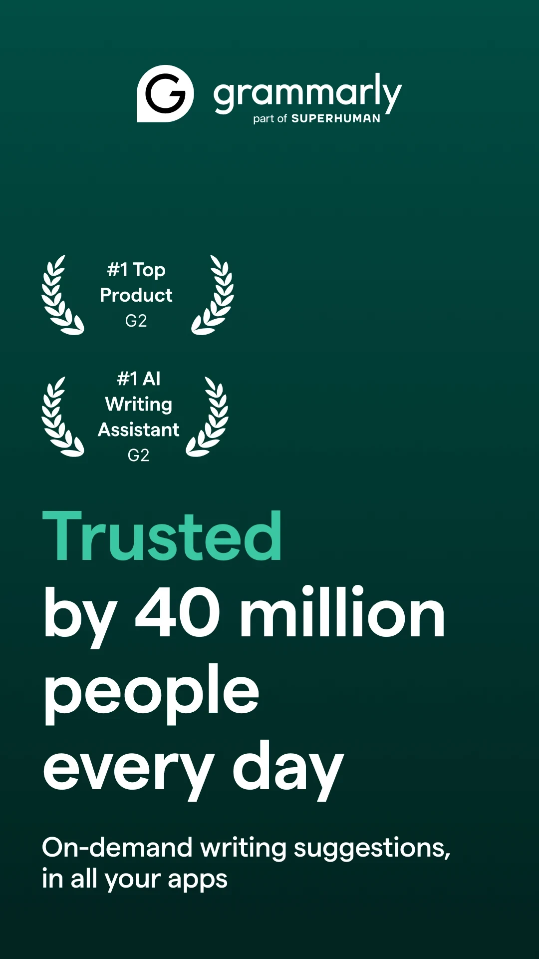 Grammarly-AI Writing Assistant app store screenshot 7 — Productivity (Android)