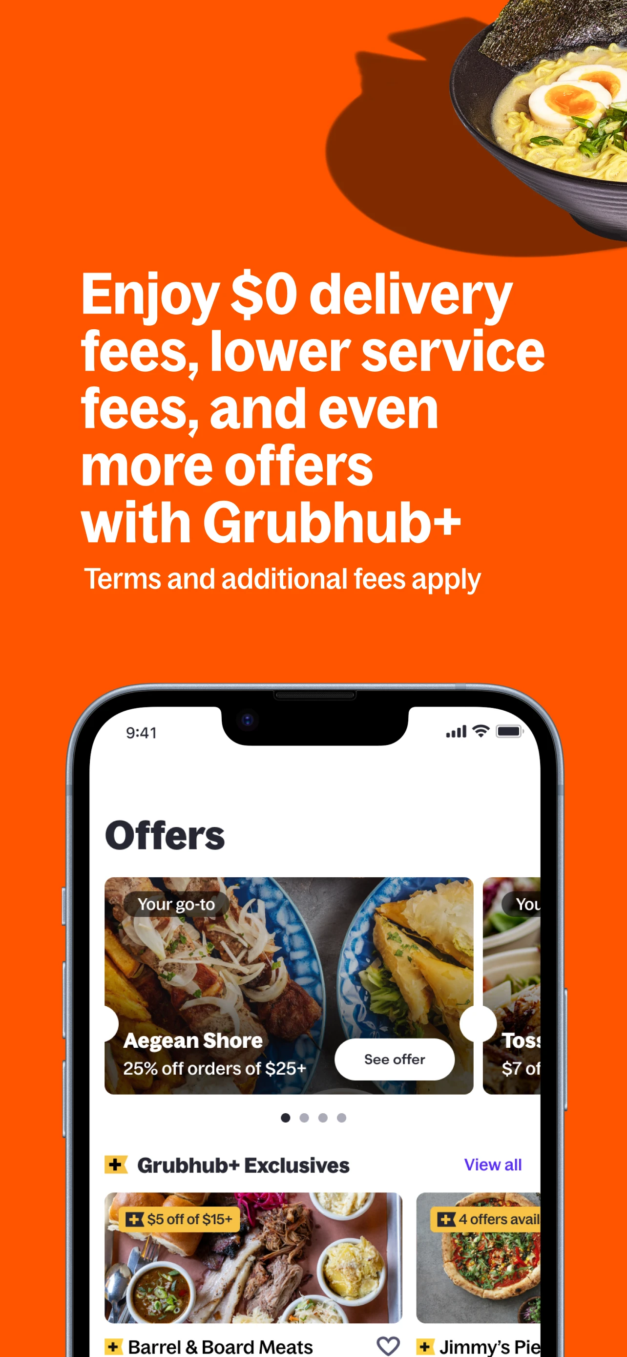 Grubhub: Food Delivery app store screenshot 5 — Food And Drink (Android)