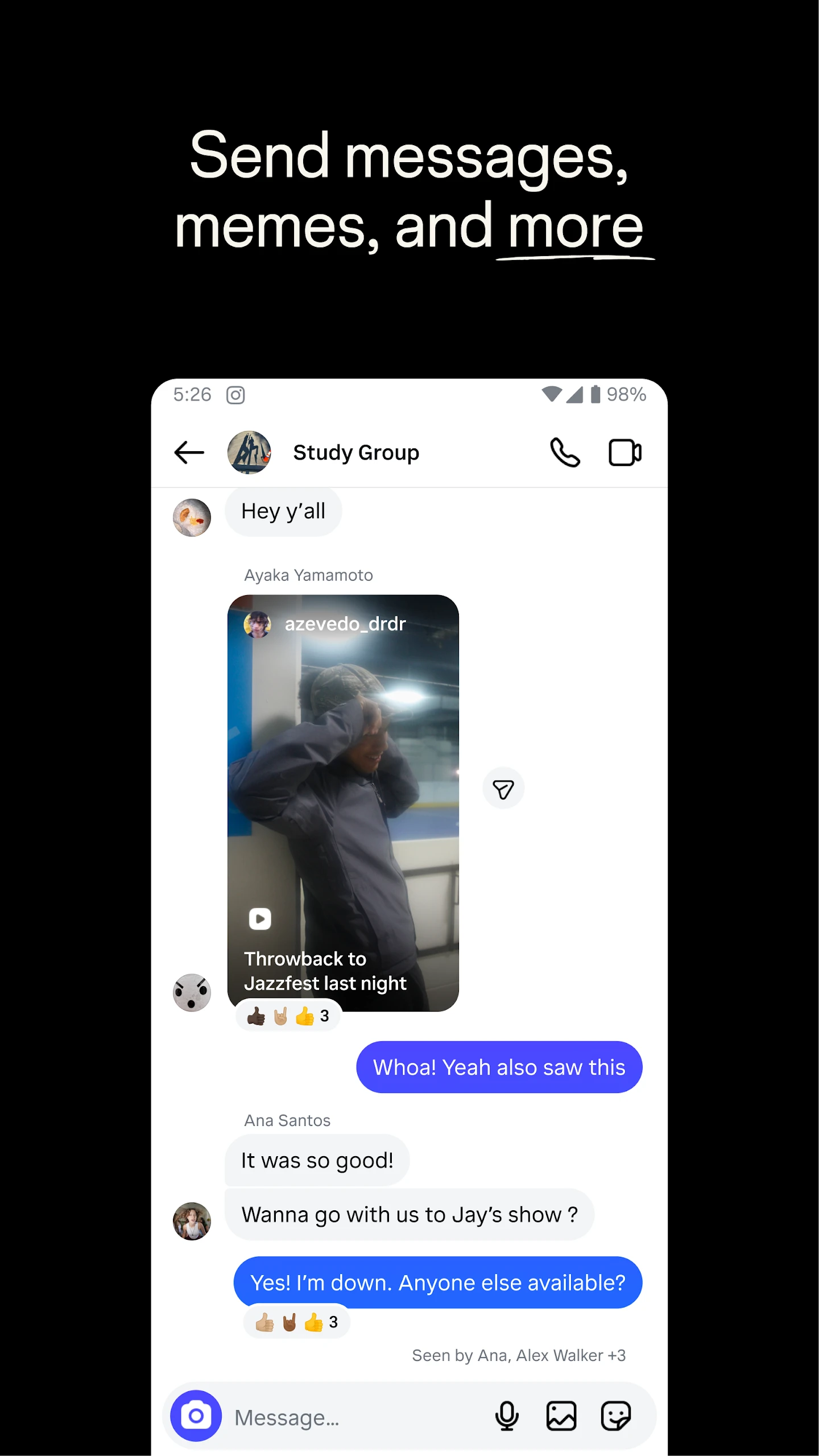 Instagram app store screenshot 4 — Social (Android)