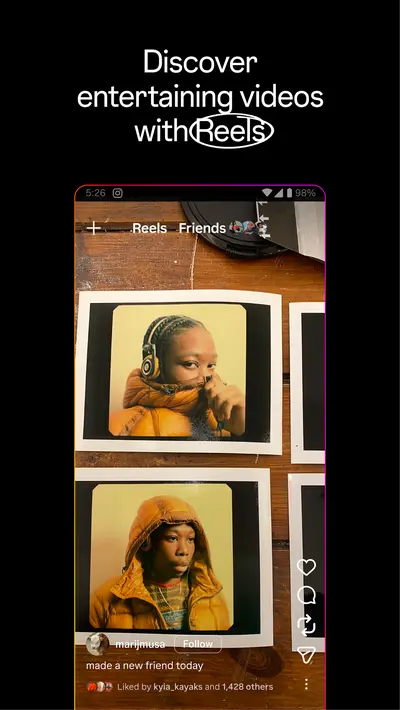 Instagram app store screenshot 1 — Social (Android)