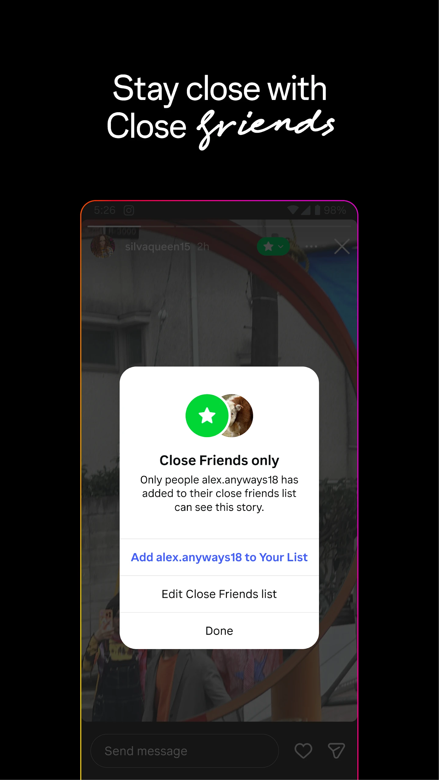 Instagram app store screenshot 6 — Social (Android)