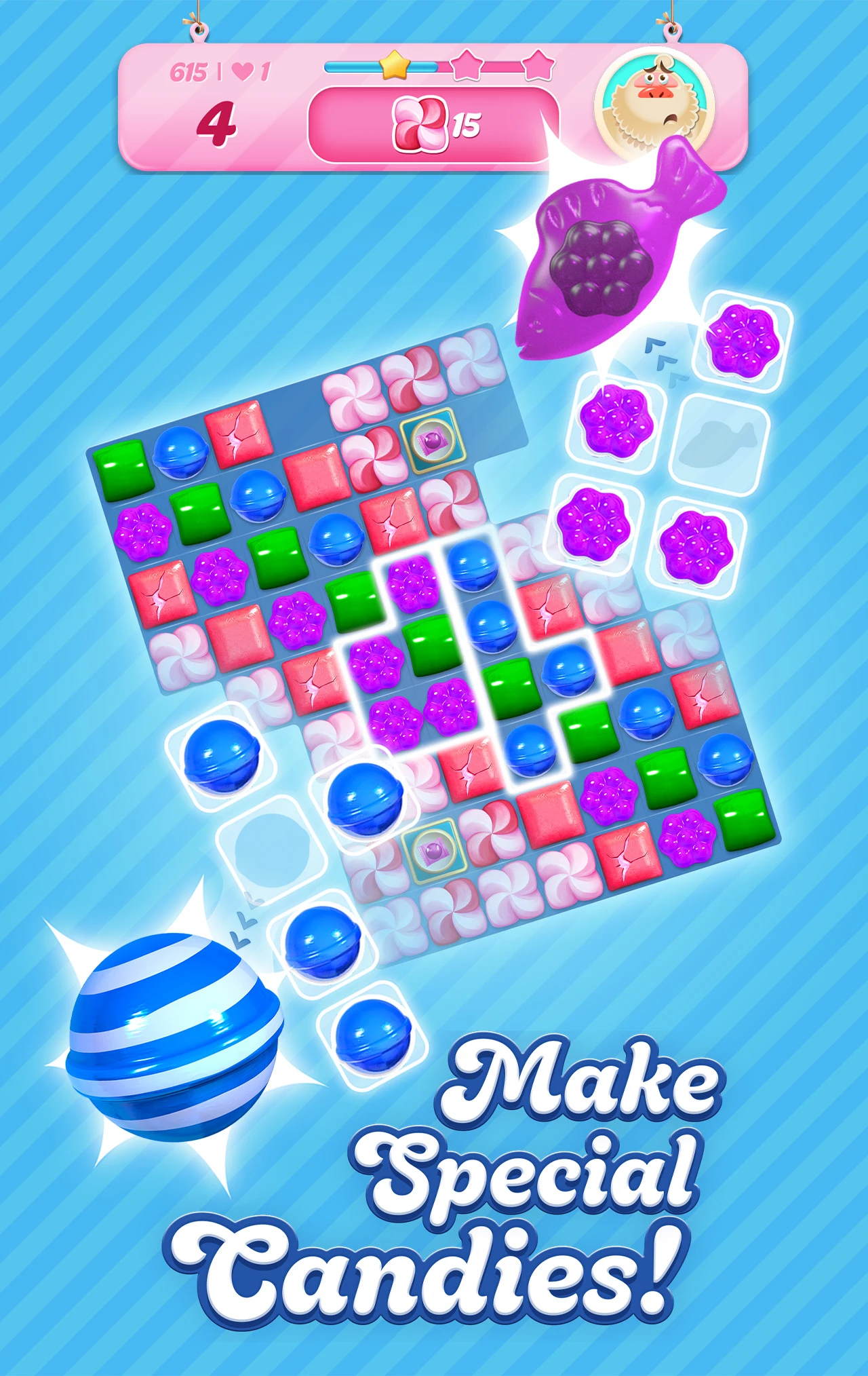 Candy Crush Saga app store screenshot 14 — Game Puzzle (Android)
